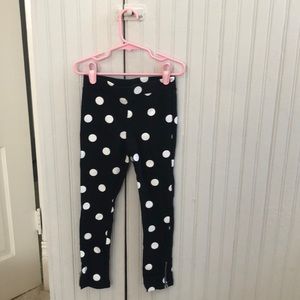 Girls H&M leggings, with zipper at ankle